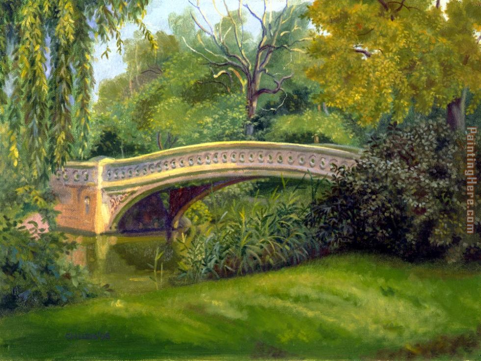 Bow Bridge painting - James Childs Bow Bridge art painting